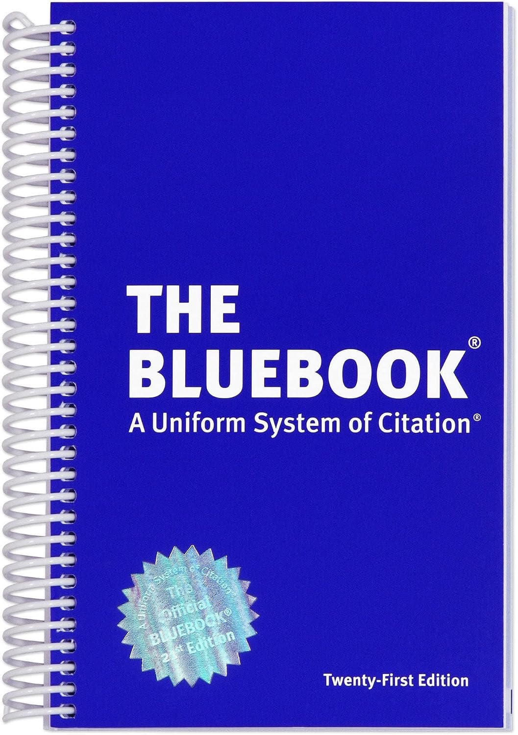 The Bluebook: A Uniform System of Citation, 21st Edition – book cover