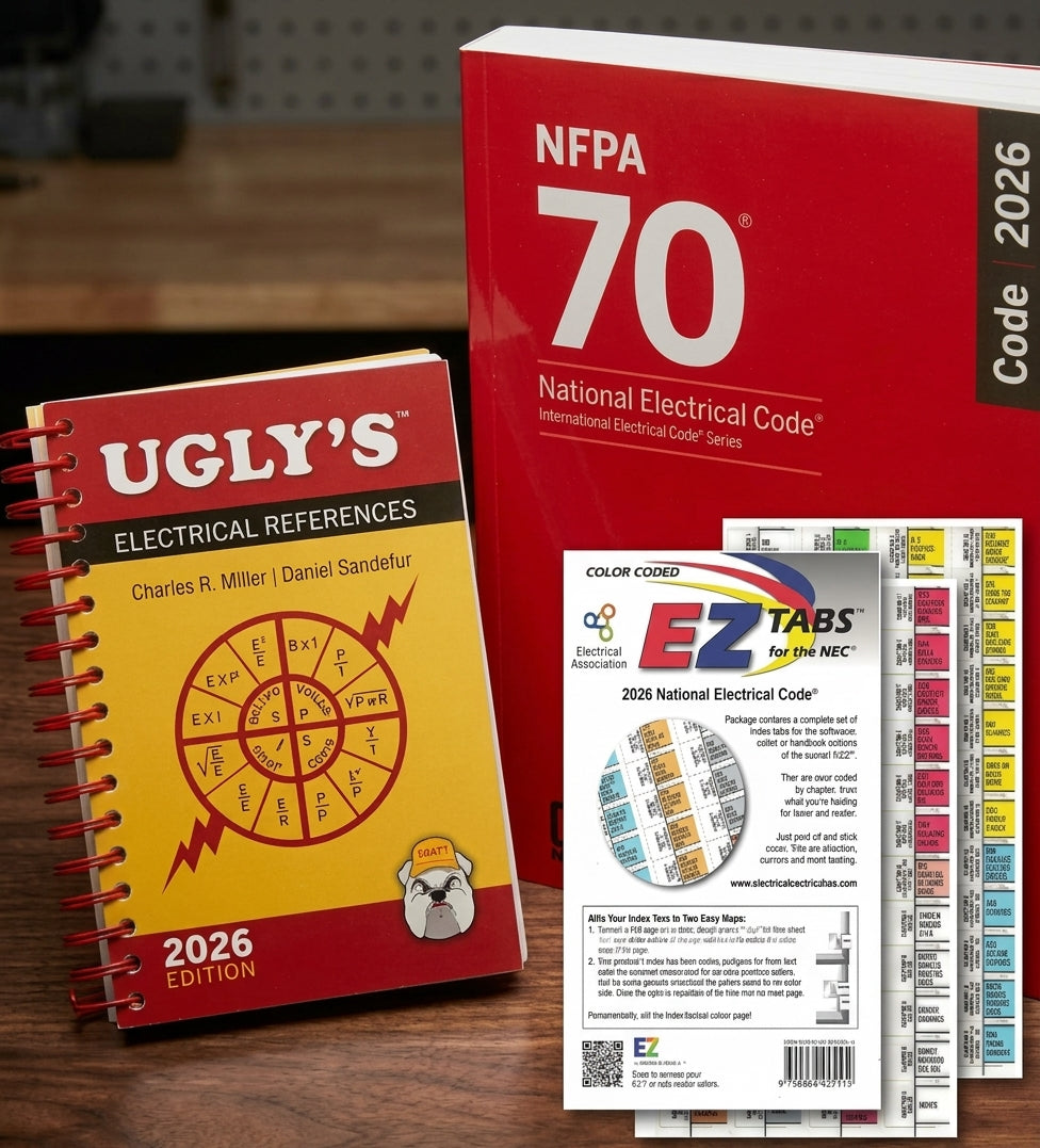 NFPA 70 NEC 2026 National Electrical Code Paperback + EZ Tabs + Ugly's Electrical References 2026