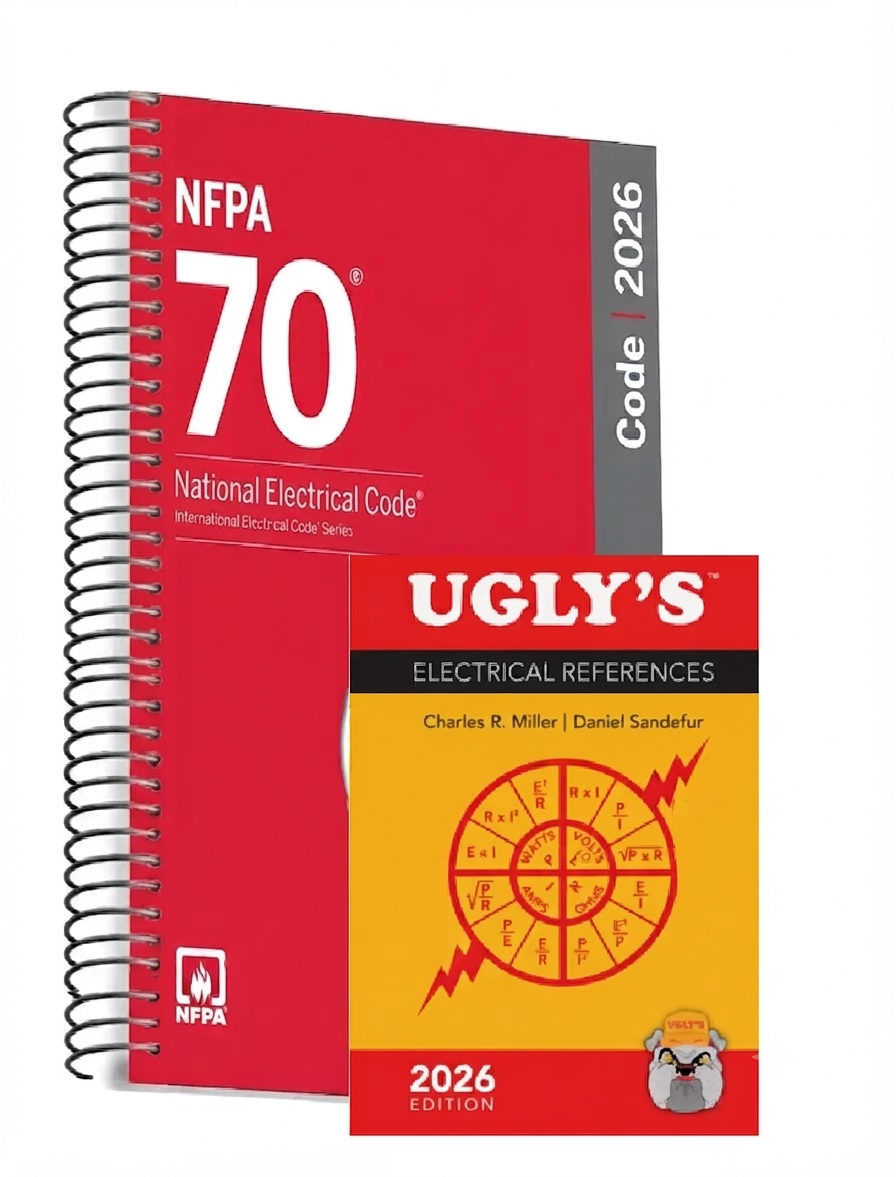 NFPA 70 NEC 2026 Edition Spiral + Ugly's Electrical References 2026