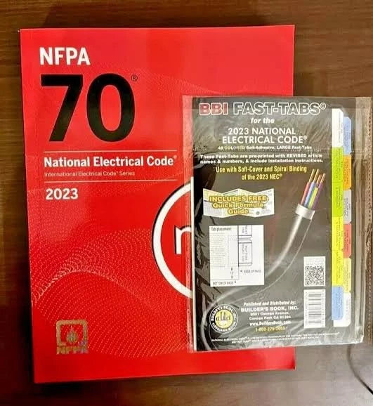 NFPA 70, National Electrical Code, 2023 Edition Paperback + BBI Tab USA Stock...