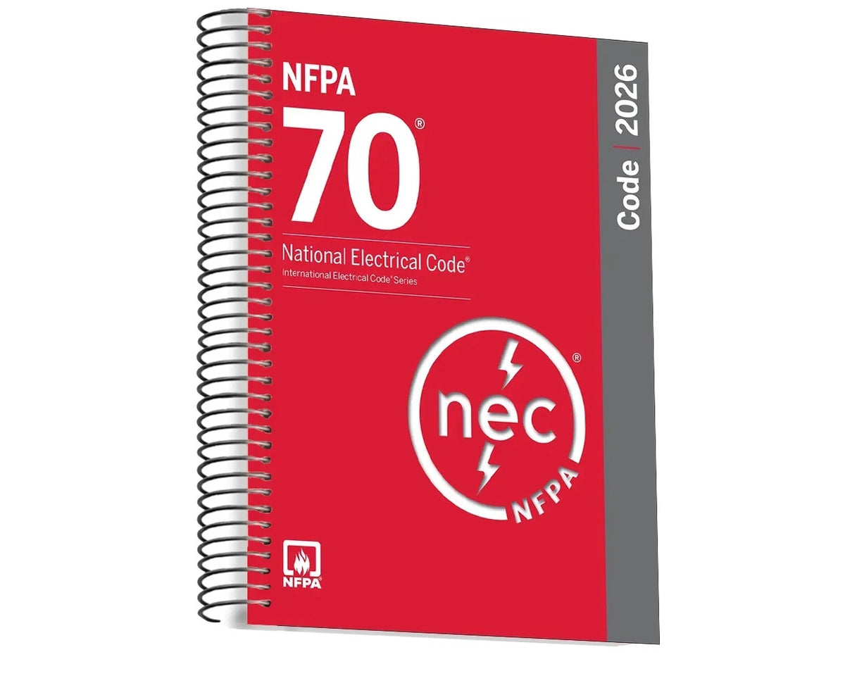 NFPA 70 National Electrical Code 2026 Edition Spiral-Bound