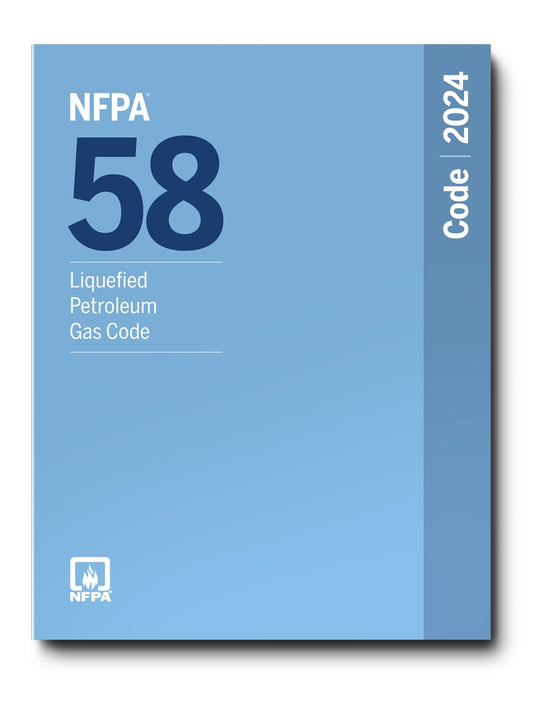NFPA 58 Liquefied Petroleum Gas Code, 2024 Edition – Paperback – book cover