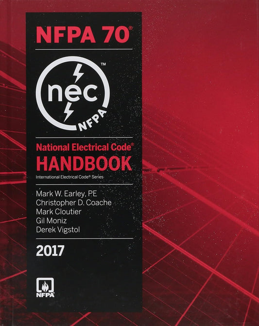 NFPA 70 National Electrical Code (NEC) Handbook, 2017 Edition – Hardcover – book cover