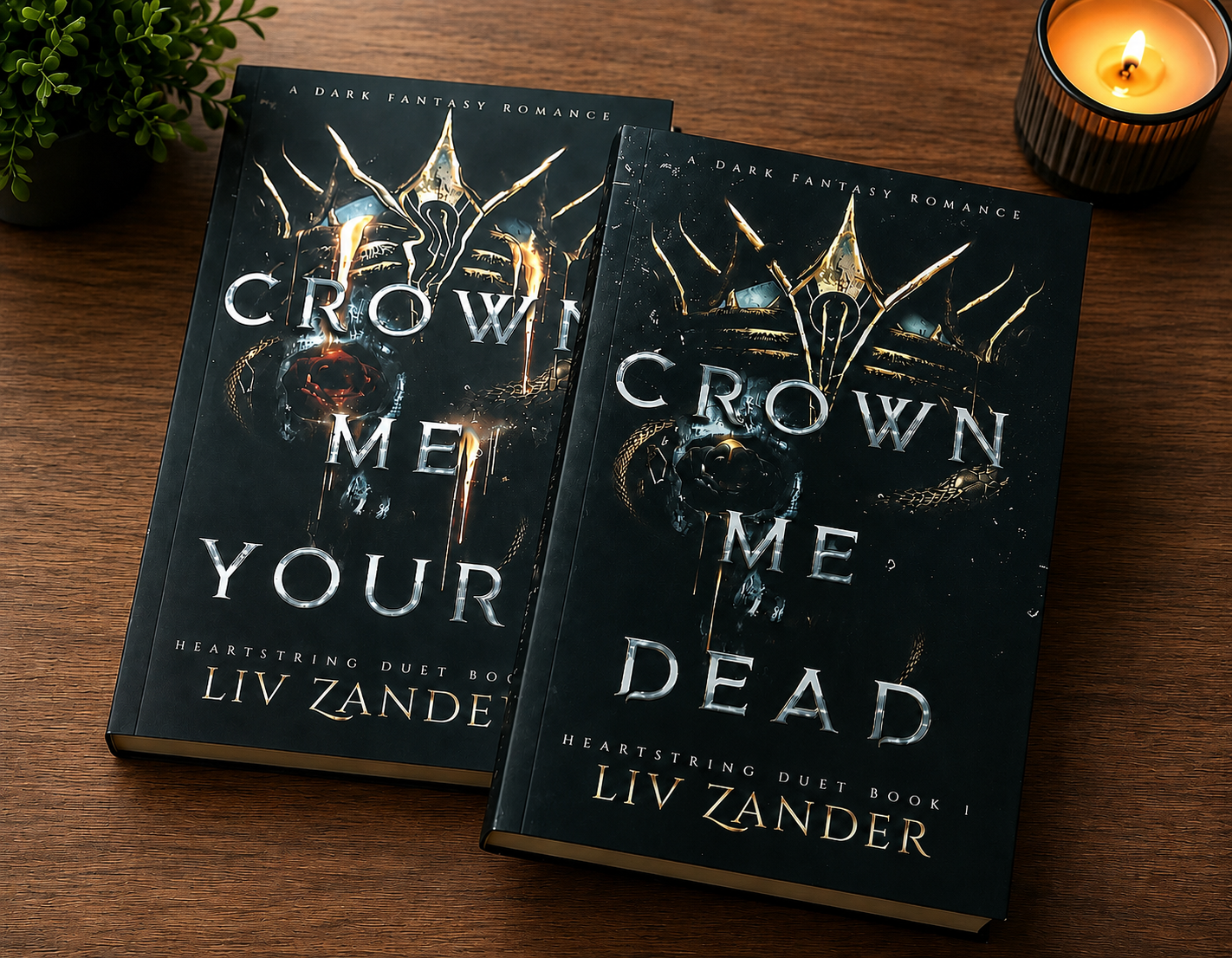 Crown Me Yours + Crown Me Dead By Liv Zander Dark Fantasy Romance 2 Book New PB