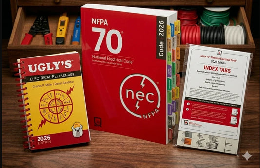 NFPA 70 National Electrical Code 2026 + index tab 26 + ugly electrical 26 Spiral