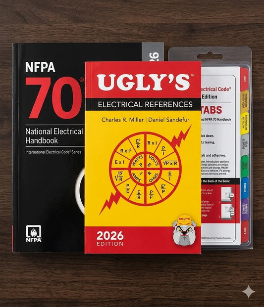 NFPA 70 2026 Handbook Hardcover Ugly's Ref Spiral + Index TAB 2026 Cambo 3 book