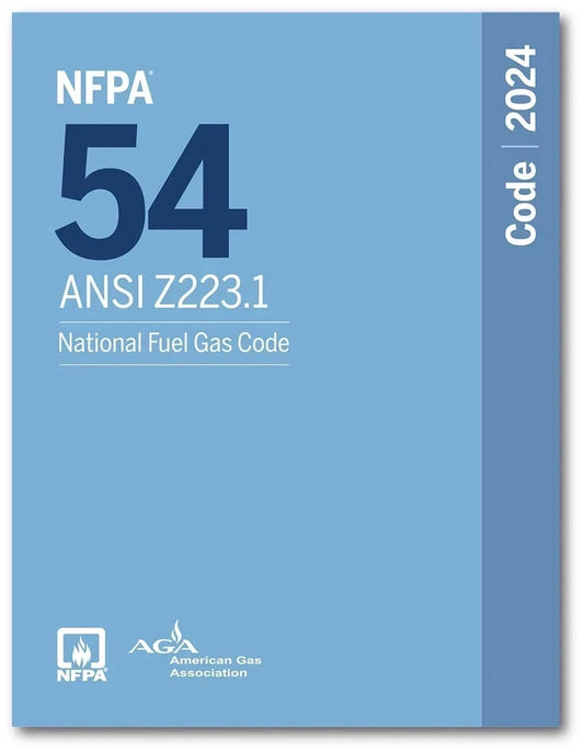 NFPA 54 National Fuel Gas Code 2024 Edition ANSI Z223.1 PB