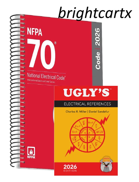 NFPA 70 NEC 2026 Edition Spiral + Ugly's Electrical References 2026 USA Stock