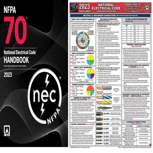NFPA 70 NEC Handbook 2023 Edition + Quick Card Reference USA STOCK..